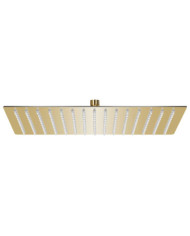 Pomme de douche pluie Inox 40x30 cm Rectangulaire Doré | Mobilier & Déco