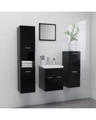 Ensemble de meubles de salle de bain Noir Aggloméré | Mobilier & Déco