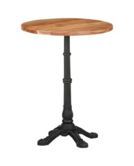 Table de bistro Ø60x76 cm Bois d'acacia massif | Mobilier & Déco