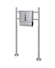 Boîte à lettre sur support en acier inoxydable | Mobilier & Déco