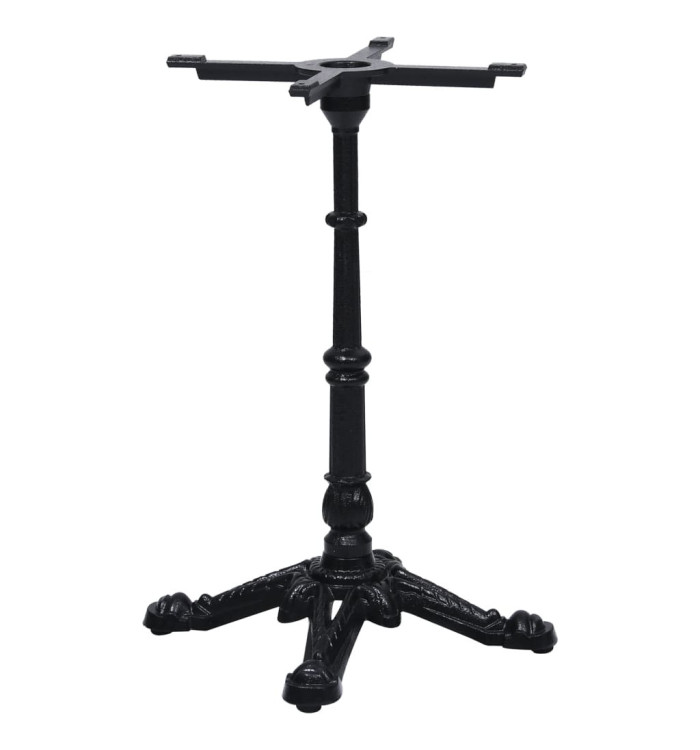 Pied de table de bistro noir 52x52x72 cm fonte | Mobilier & Déco