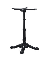 Pied de table de bistro noir 52x52x72 cm fonte | Mobilier & Déco