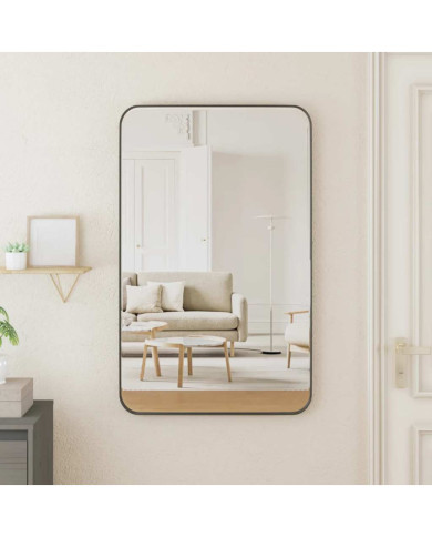 Miroir mural Noir 50x80 cm Rectangulaire | Mobilier & Déco
