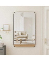 Miroir mural Noir 50x80 cm Rectangulaire | Mobilier & Déco