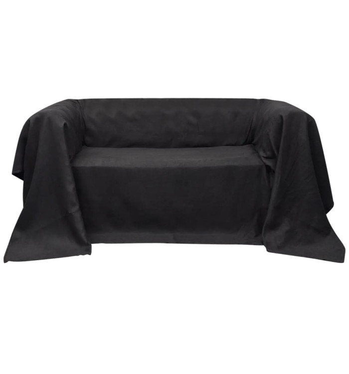Housse de canapé Micro-suède Anthracite 210x280 cm | Mobilier & Déco