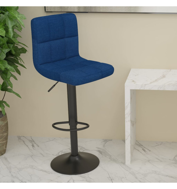 Tabouret de bar Bleu Tissu | Mobilier & Déco