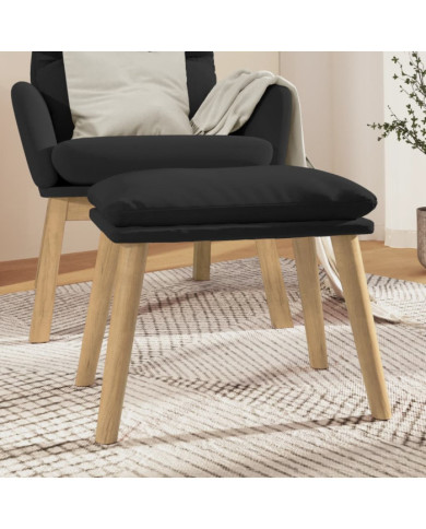 Repose-pied Noir 45x29,5x35 cm Velours | Mobilier & Déco
