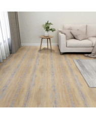Dalles de plancher autoadhésives 55 pcs PVC 5,11 m² marron | Mobilier & Déco