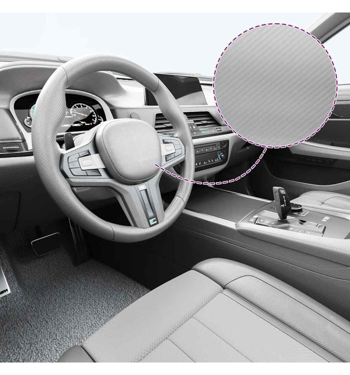 Film 4D de voiture Argenté 100x150 cm | Mobilier & Déco