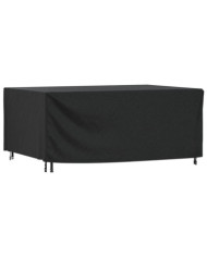 Housse de salon de jardin noir 225x143x90 cm imperméable 420D | Mobilier & Déco