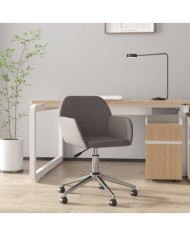Chaise pivotante de bureau Gris foncé Tissu | Mobilier & Déco