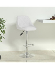 Tabouret de bar Blanc Similicuir | Mobilier & Déco