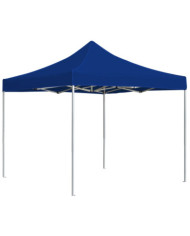 Tente de réception pliable Aluminium 3 x 3 m Bleu | Mobilier & Déco