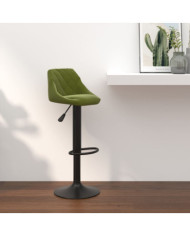 Tabouret de bar Vert clair Velours | Mobilier & Déco