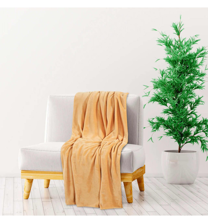 Couverture brume du désert 200x240 cm polyester | Mobilier & Déco