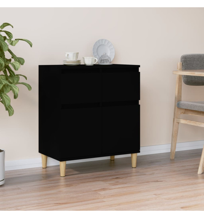 Buffet Noir 60x35x70 cm Bois d'ingénierie | Mobilier & Déco
