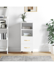 Buffet blanc 34,5x34x90 cm bois d'ingénierie | Mobilier & Déco