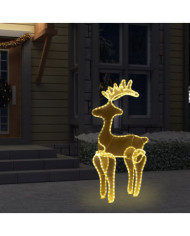 Décoration de Noël de renne avec maille 306 LED 60x24x89 cm | Mobilier & Déco