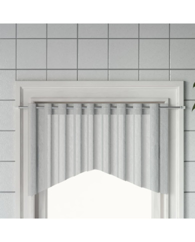 Tringles à rideau 2 pcs blanc et argenté 90-130 cm aluminium | Mobilier & Déco