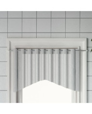 Tringles à rideau 2 pcs blanc et argenté 90-130 cm aluminium | Mobilier & Déco
