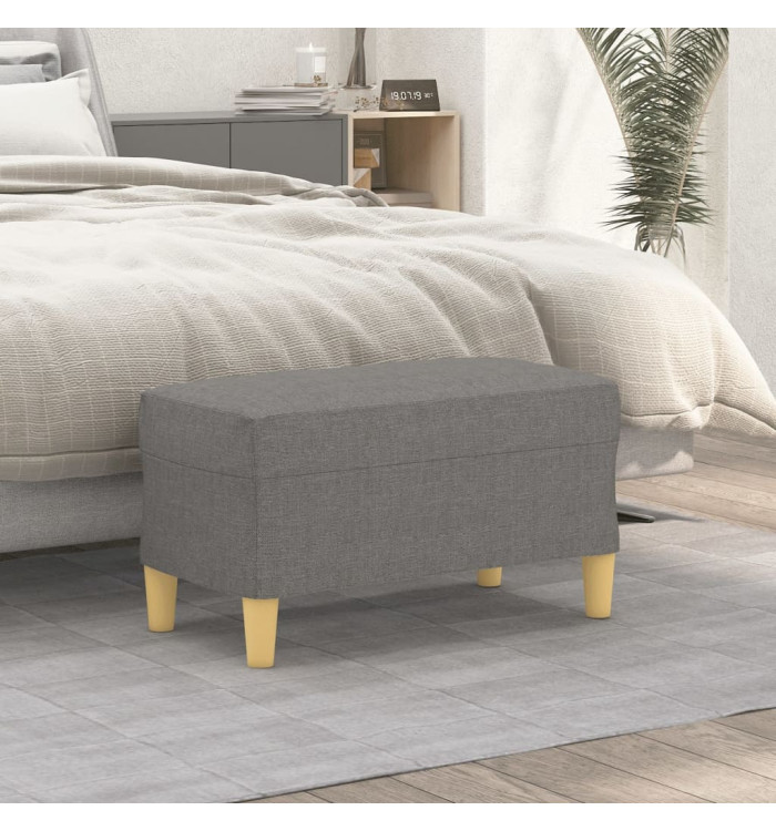 Banc Gris foncé 70x35x41 cm Tissu | Mobilier & Déco