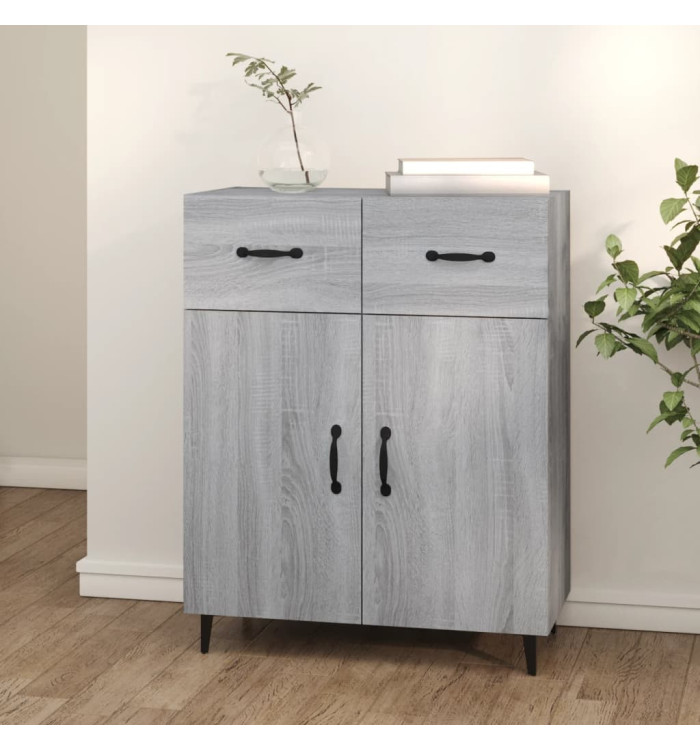 Buffet sonoma gris 69,5x34x90 cm bois d'ingénierie | Mobilier & Déco