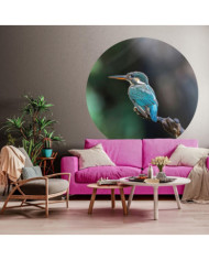 WallArt Papier peint cercle The Kingfisher 142,5 cm | Mobilier & Déco