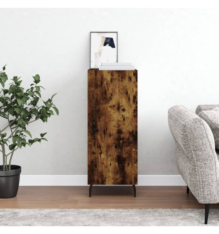 Buffet Chêne fumé 34,5x34x90 cm Bois d'ingénierie | Mobilier & Déco