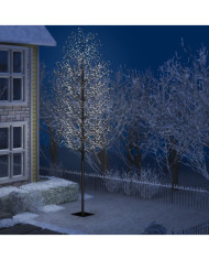 Sapin de Noël 2000 LED blanc froid Cerisier en fleurs 500 cm | Mobilier & Déco