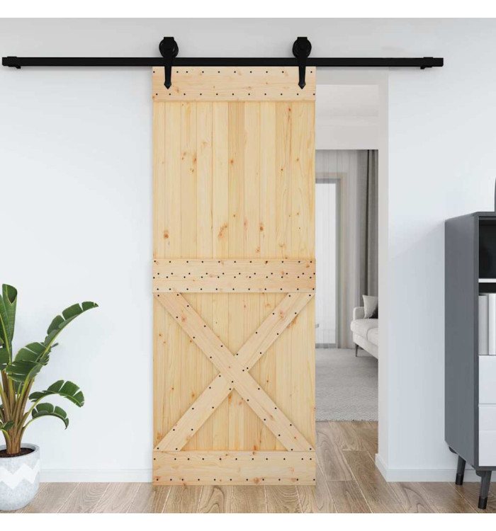 Porte NARVIK 90x210 cm bois massif de pin | Mobilier & Déco