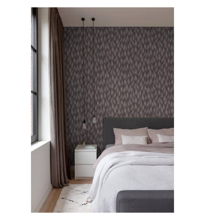 Noordwand Papier peint Topchic Flames and Drops Gris métallisé | Mobilier & Déco