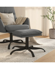 Repose-pied Gris clair 60x60x36 cm Tissu | Mobilier & Déco