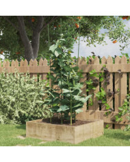 Supports pour plantes de jardin 4 anneaux 5pcs Vert 90 cm Acier | Mobilier & Déco