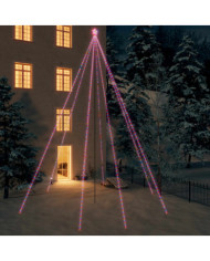 Sapin de Noël à LED Int/Extérieur 1300 LED colorées 8 m | Mobilier & Déco