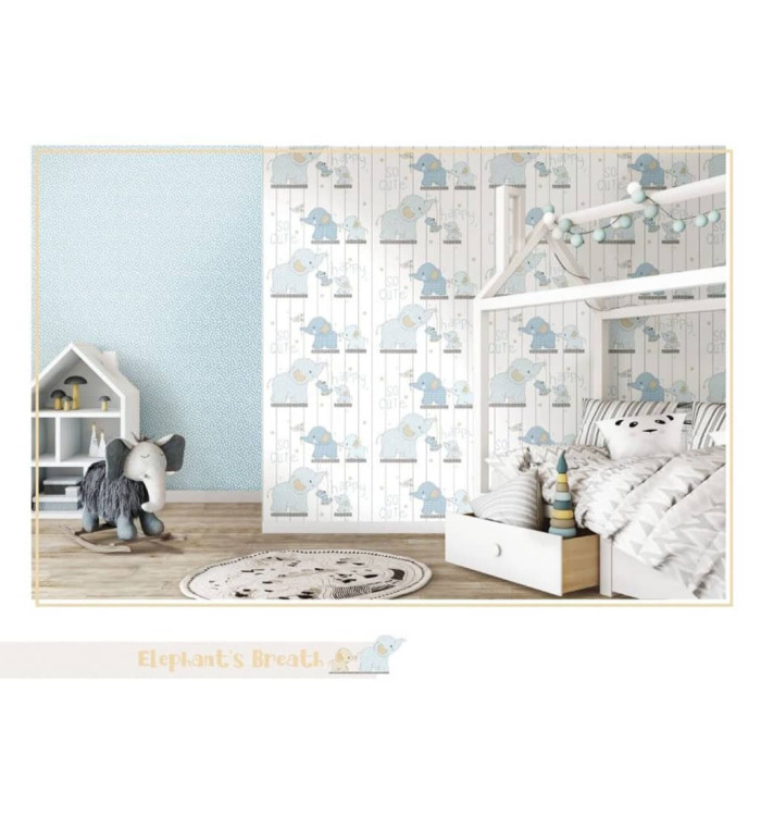 Noordwand Papier peint Mondo baby Little Dots Bleu et blanc | Mobilier & Déco