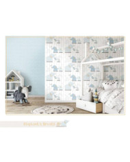 Noordwand Papier peint Mondo baby Little Dots Bleu et blanc | Mobilier & Déco