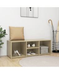 Banc de rangement à chaussures Chêne sonoma Bois d’ingénierie | Mobilier & Déco