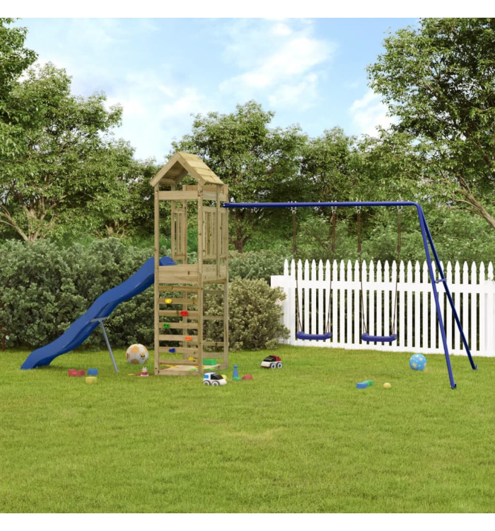 Aire de jeux d'extérieur bois de pin imprégné | Mobilier & Déco