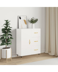 Buffet blanc 69,5x34x90 cm bois d'ingénierie | Mobilier & Déco