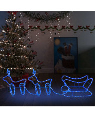 Décoration de Noël d'extérieur Renne et traîneau 576 LED | Mobilier & Déco