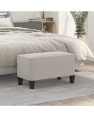 Banc Gris clair 70x35x41 cm Tissu microfibre | Mobilier & Déco