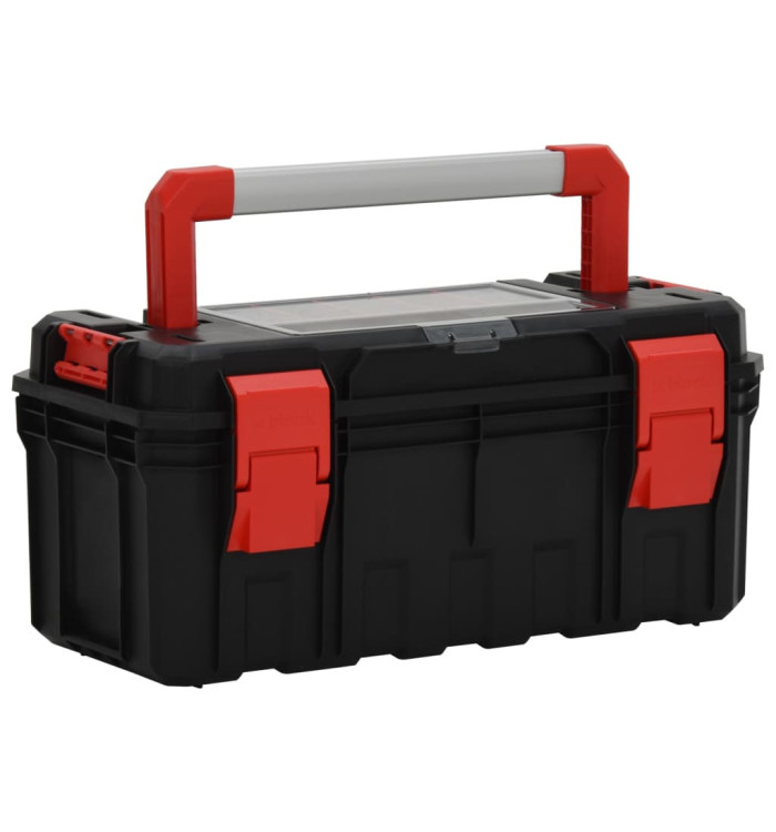Boîte à outils Noir et rouge 55x28x26,5 cm | Mobilier & Déco