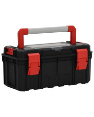 Boîte à outils Noir et rouge 55x28x26,5 cm | Mobilier & Déco
