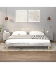 Tables de chevet 2 pcs Gris béton Bois d'ingénierie | Mobilier & Déco