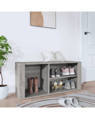 Armoire à chaussures Sonoma gris 100x35x45 cm Bois d'ingénierie | Mobilier & Déco