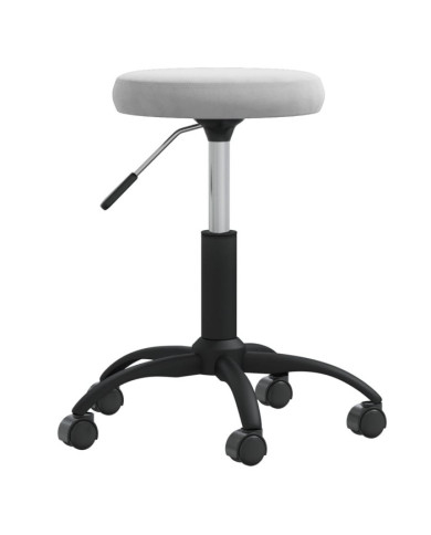 Tabouret de massage Velours Gris clair | Mobilier & Déco