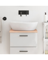 Comptoir de salle de bain 40x30x2 cm bois massif non traité | Mobilier & Déco