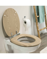 Tiger Abattant WC à fermeture en douceur Scaffold MDF Marron 252022546 | Mobilier & Déco