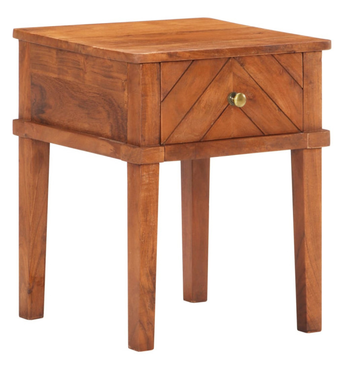 Table de chevet 40x40x50 cm Bois d'acacia massif | Mobilier & Déco