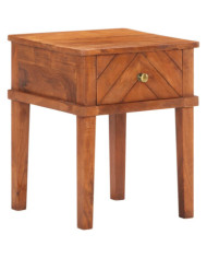 Table de chevet 40x40x50 cm Bois d'acacia massif | Mobilier & Déco